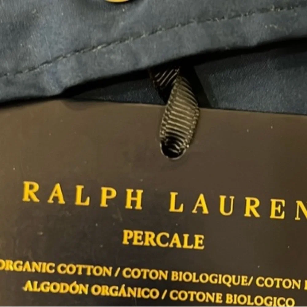 Ralph Lauren RL Organic Cotton 464 Thread Count Percale 2 King Pillowcases